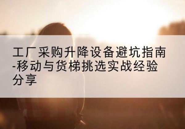 岱山移动式升降机怎么选-工厂采购升降设备避坑指南-移动与货梯挑选实战经验分享